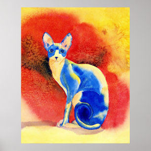 Druck Sphynx Katzen-#1 Poster
