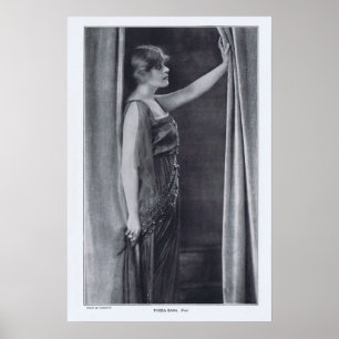 Druck Theda Baras Rotrogravure 1916 Poster