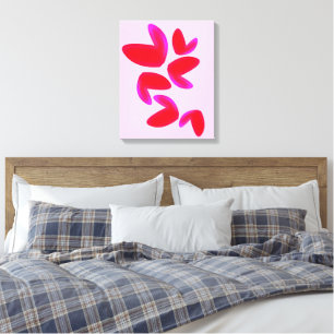 Druck, Value Poster Papier (Halbglanz) mit Herzen Leinwanddruck