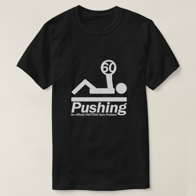 Druck von 60 offiziellem FAST@50 Gymwear T-Shirt (Design vorne)