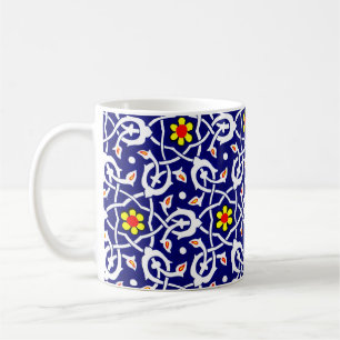 Druck von Blume und Knoten Kaffeetasse