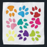 Druck von Hunden und Katzen Kopftuch<br><div class="desc">Großartige Bandana für jeden Tierliebhaber. Ein nettes Geschenk für einen neuen Elternteil eines Hundes oder einer Katze.</div>