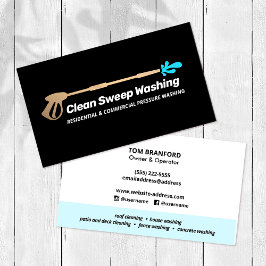 Druck Waschen Power Waschen Gold Black Business Visitenkarte