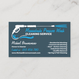 Druck Waschen von Power der Marine Wash CLEANING Visitenkarte