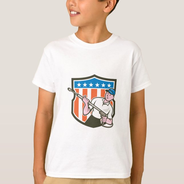 Druck-Waschmaschinen-Wasser-Bläser T-Shirt (Vorderseite)