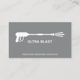 Druck Waschwasser Spray Gun grau Visitenkarte