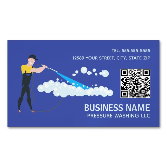Druckabfall Custom QR Magnetische Visitenkarte (Vorderseite)