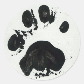 Druckaufkleber mit weißer Tigerpfeife (klein) Runder Aufkleber