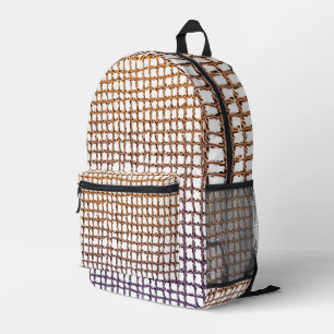 Druckausschnitt Nähtasche Beige Net Bedruckter Rucksack