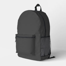Druckausschnitt Nähtasche dunkelgrau Bedruckter Rucksack