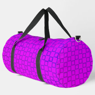 Druckausschnitt Nähtasche lila blaues Design Duffle Bag