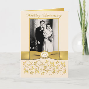 DRUCKband 75. Hochzeitstag-Einladung Einladung