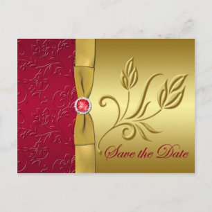 DRUCKband Rot, GoldSave the Date Karte