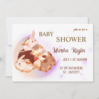 Druckbare Babyparty-Einladung Einladung