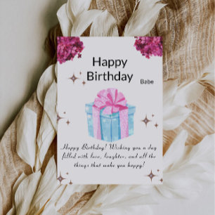 Druckbare Happy Birthday-Karte Einladung
