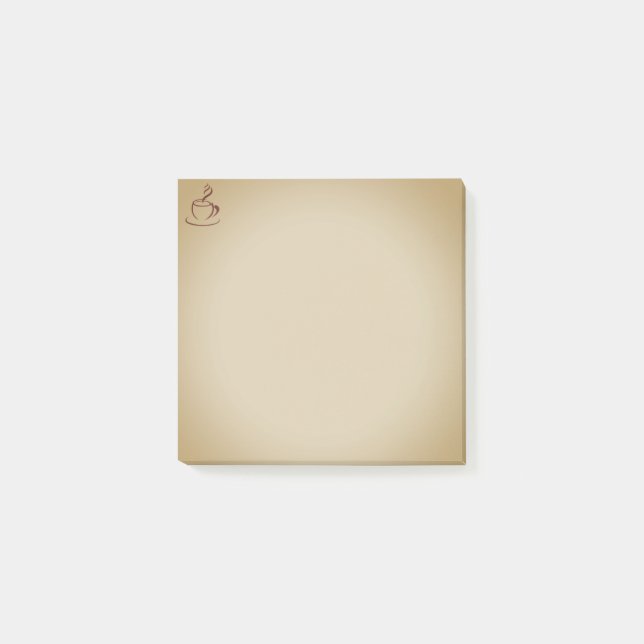 Druckbare Kaffee-Notizzettel | Cozy Minimal Memo  Post-it Klebezettel (Vorderseite)