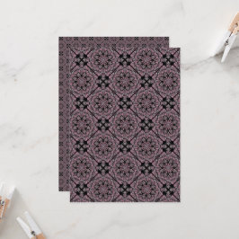 druckbares Dusky-Rose-Fronten-Tile-Scrapbook Einladung