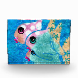 Druckblock für Abstrakte Fische Akrylus Art Fotoblock