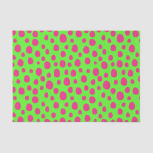 Druckdekouseite für rosa und grüne Neoplade Seidenpapier