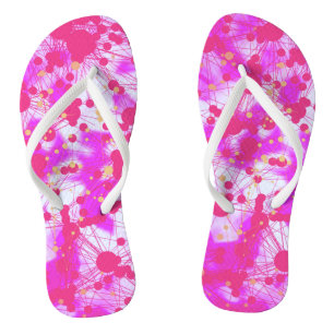Druckdesign für partikulare Pinks Flip Flops