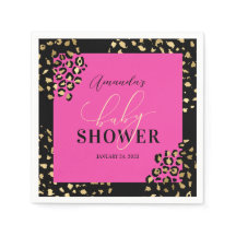 Druckdusche aus rosa Leopard