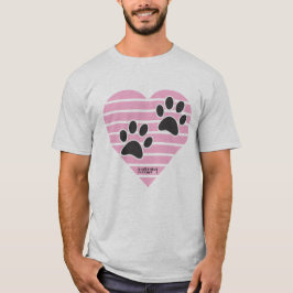 Drucke auf gestrichenem Herzen T-Shirt