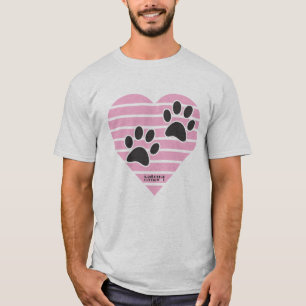 Drucke auf gestrichenem Herzen T-Shirt