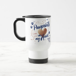Drucke auf meinem Herz - Pet Lover Travel Mug Reisebecher
