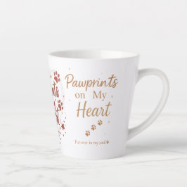 Drucke auf meinem Herz - Small Gold Glitzer Pet Milchtasse
