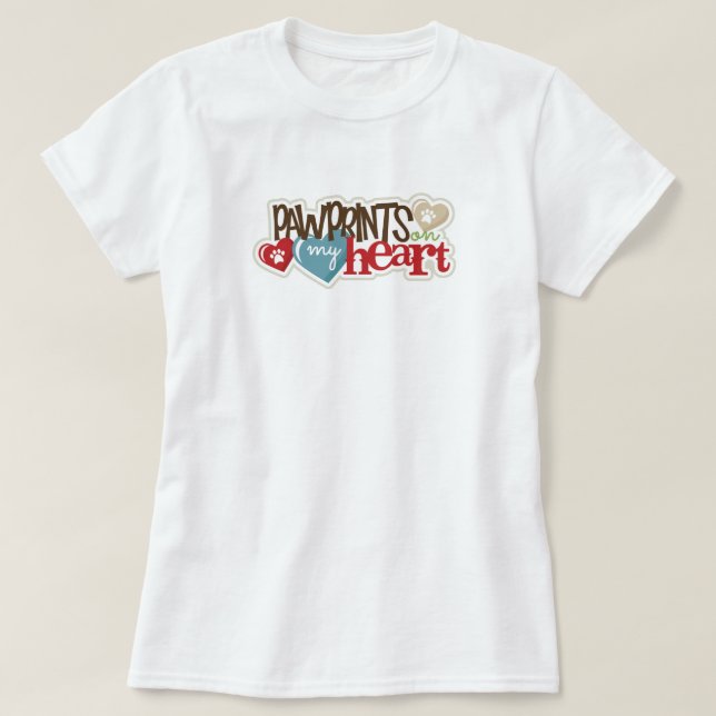 Drucke auf meinem Herz-T - Shirt (Design vorne)