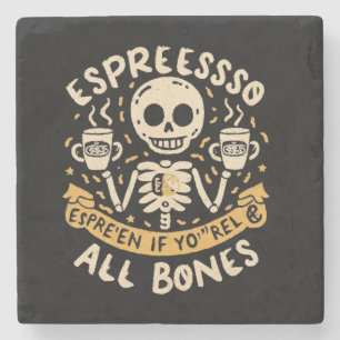 Drücke dich selbst in Espresso aus, auch wenn du n Steinuntersetzer
