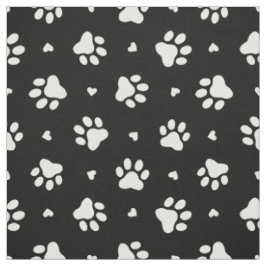 Drucke und Muster für schwarze und weiße Hunde Stoff
