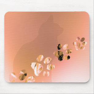 Drucke von Paw, Katze, Hund, Welpe für Heimtiere Mousepad