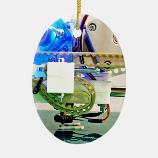 Drucken 3D; Additive Herstellung; cool Keramik Ornament (Vorne)