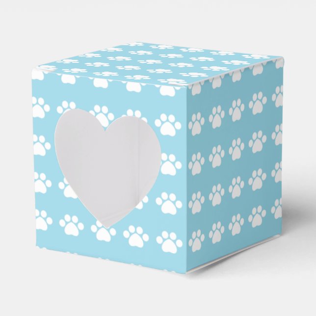 Drucken auf blauem Hintergrund Geschenkschachtel (Vorderseite)