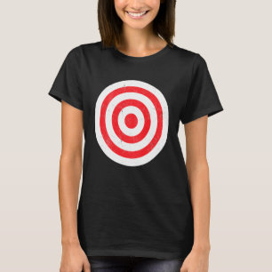 Drucken auf der Rückseite des Bullseye-Zielbullen  T-Shirt