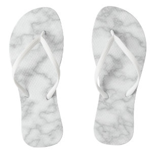 Drucken aus weißem Marmor Flip Flops