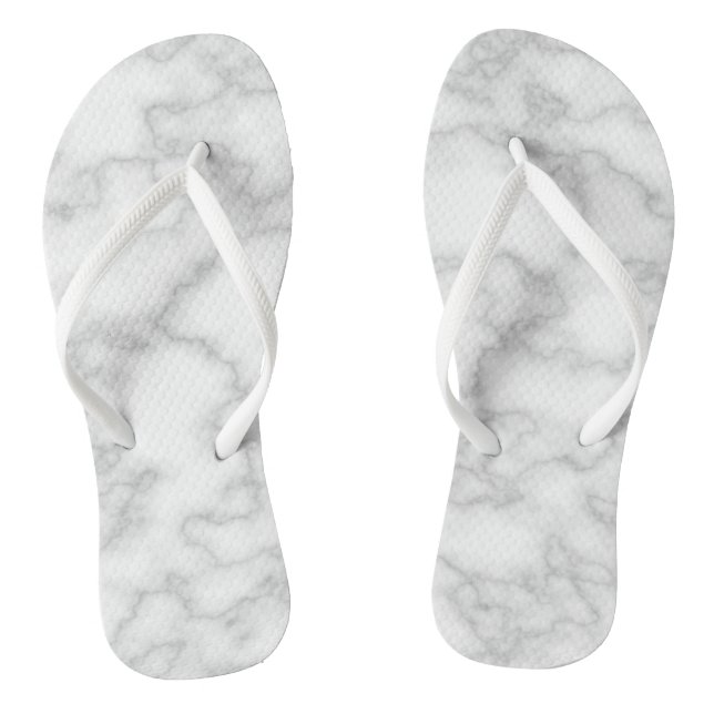 Drucken aus weißem Marmor Flip Flops (Fußbett)
