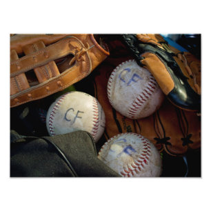 DRUCKEN - "Baseball in Clark Fork" Fotodruck
