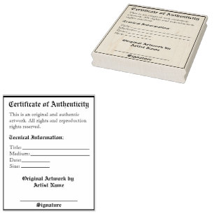 Drucken benutzerdefinierbarer Artwork-Authentifizi Gummistempel