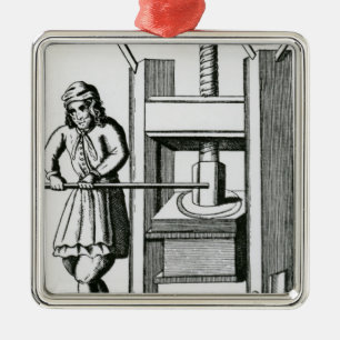 Drücken der Bücher Ornament Aus Metall