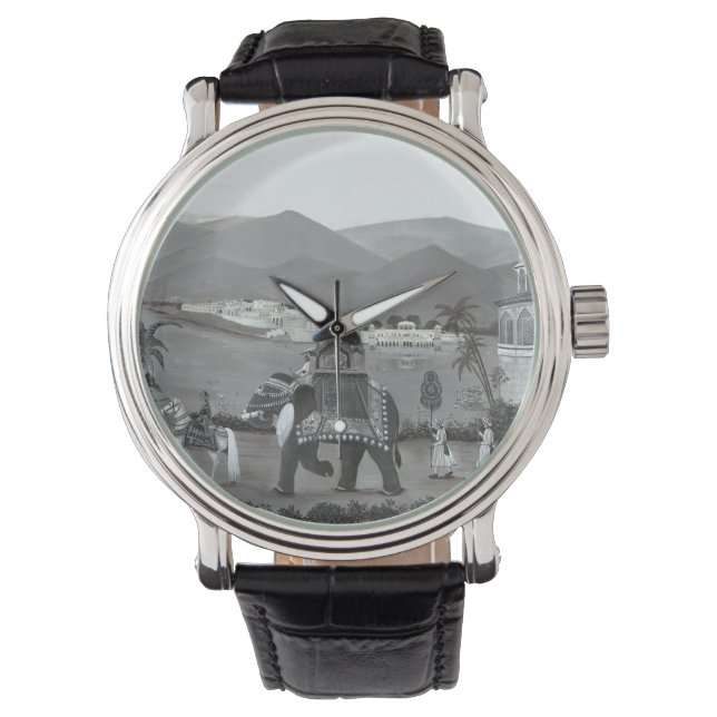 Drucken der indischen Kunst Armbanduhr (Vorderseite)