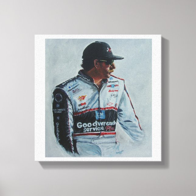 Drucken einer Malerei von Dale Earnhardt, sr. Leinwanddruck (Vorderseite)
