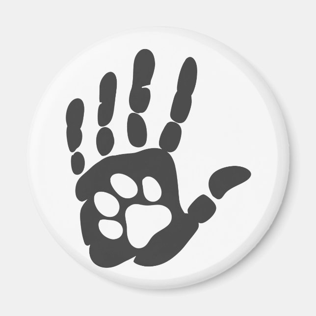 Drucken in der Hand einfügen - Hintergrundfarbe au Magnet (Vorne)