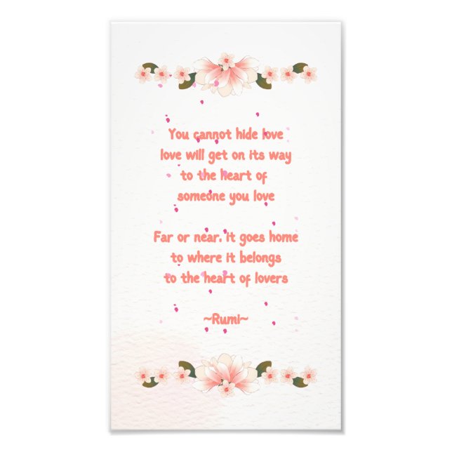 Drucken mit Gedicht Fotodruck (Vorne)