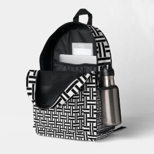 Drucken Schneiden Nähen Tasche Schwarz & Weiß Stre