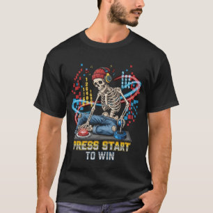 Drücken Sie die Taste Start, um Skeleton Gamer T - T-Shirt