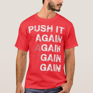 Drücken Sie es noch einmal und gewinnen Sie Motivi T-Shirt