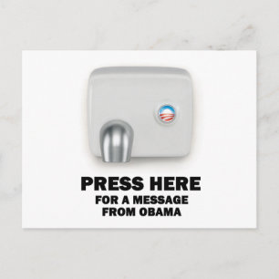 DRÜCKEN SIE HIER, um eine Nachricht von Obama zu e Postkarte