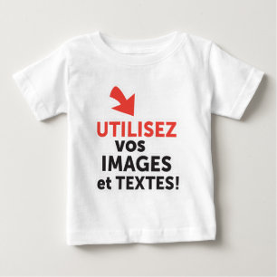 Drucken Sie Ihre DIY-Designs online auf Französisc Baby T-shirt